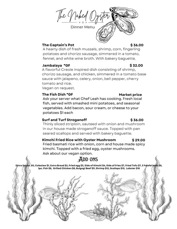 Dinner Menu