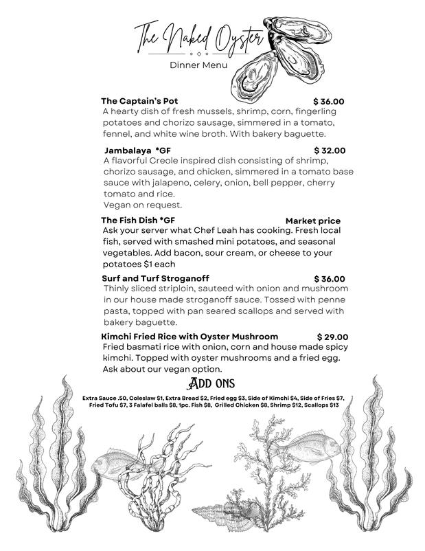 Dinner Menu