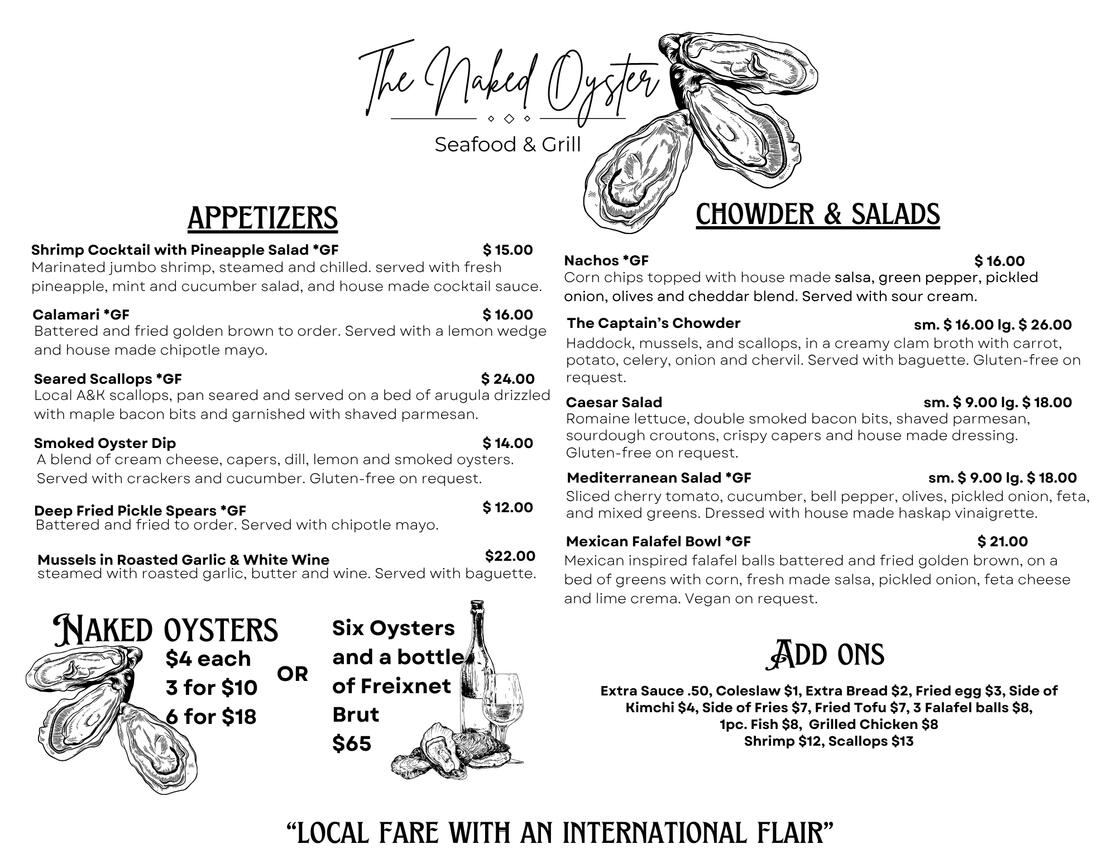 Menu Cont'd
